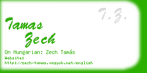 tamas zech business card